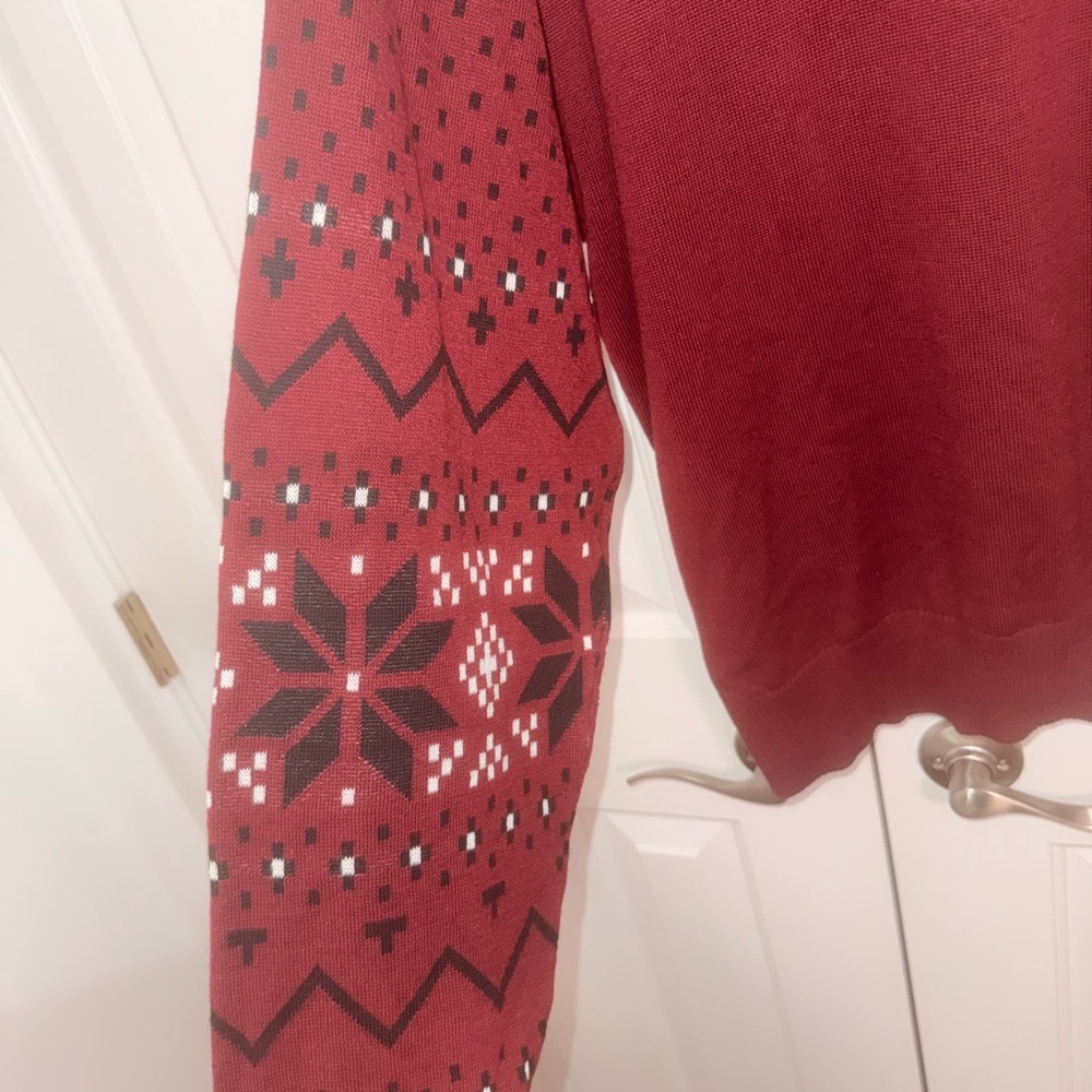 Disney Men's Festive Darth Vader Sweater - Red and Black - Picture 8 of 8
